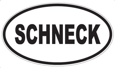 SCHNECK - Oval Magnet