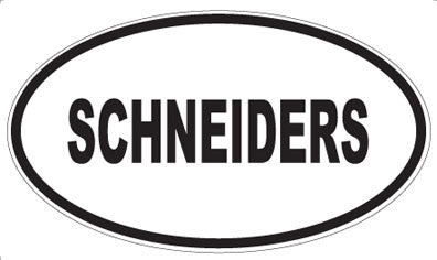 SCHNEIDERS - Oval Magnet
