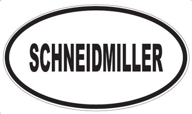 SCHNEIDMILLER - Oval Magnet