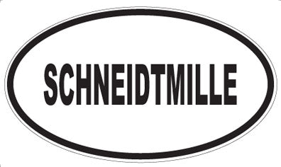 SCHNEIDTMILLE - Oval Sticker