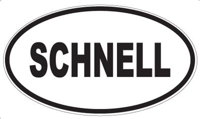 SCHNELL - Oval Sticker