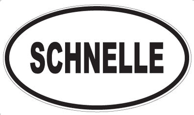 SCHNELLE - Oval Sticker