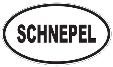 SCHNEPEL - Oval Sticker