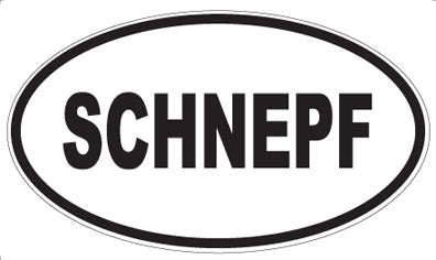 SCHNEPF - Oval Magnet