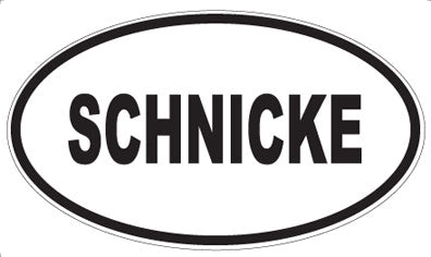 SCHNICKE - Oval Sticker