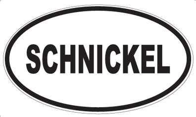 SCHNICKEL - Oval Magnet