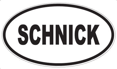 SCHNICK - Oval Magnet