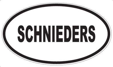 SCHNIEDERS - Oval Magnet