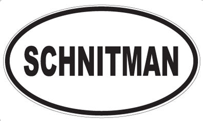 SCHNITMAN - Oval Sticker