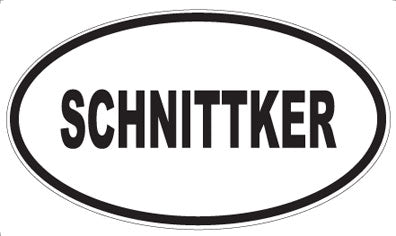 SCHNITTKER - Oval Magnet