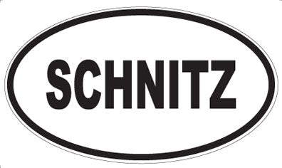 SCHNITZ - Oval Sticker