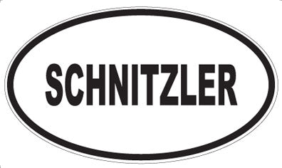 SCHNITZLER - Oval Sticker