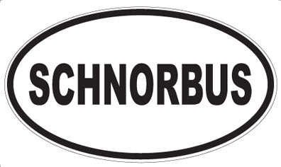 SCHNORBUS - Oval Sticker