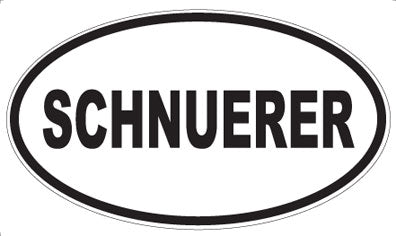 SCHNUERER - Oval Magnet