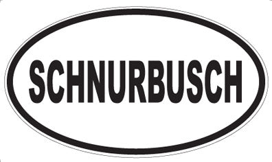 SCHNURBUSCH - Oval Magnet