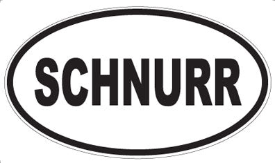 SCHNURR - Oval Magnet