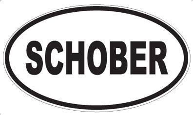 SCHOBER - Oval Sticker