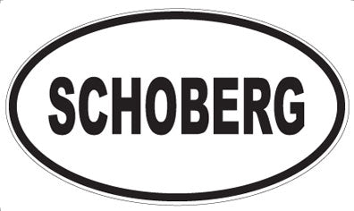 SCHOBERG - Oval Sticker