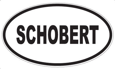 SCHOBERT - Oval Sticker