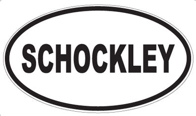SCHOCKLEY - Oval Sticker