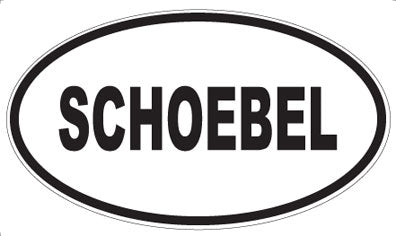SCHOEBEL - Oval Sticker
