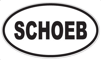 SCHOEB - Oval Magnet