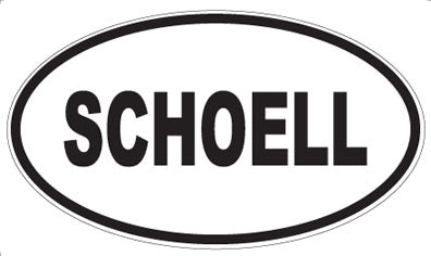 SCHOELL - Oval Sticker