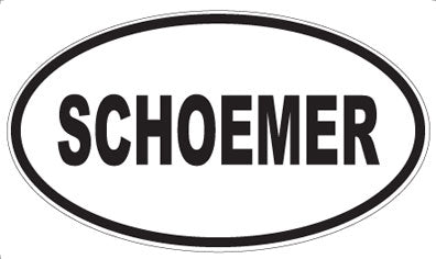 SCHOEMER - Oval Magnet