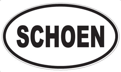 SCHOEN - Oval Sticker