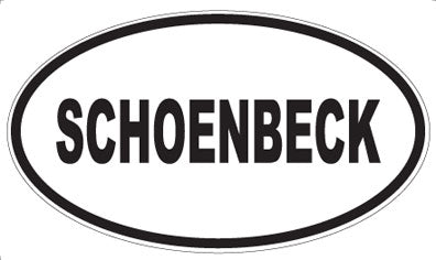 SCHOENBECK - Oval Magnet