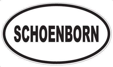 SCHOENBORN - Oval Magnet