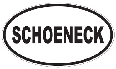 SCHOENECK - Oval Magnet