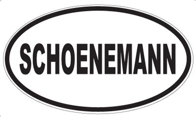 SCHOENEMANN - Oval Magnet
