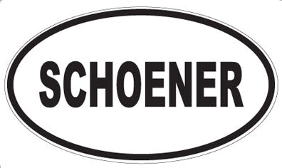 SCHOENER - Oval Magnet