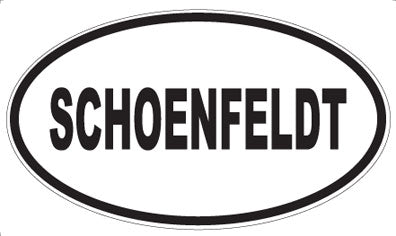 SCHOENFELDT - Oval Magnet