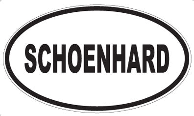 SCHOENHARD - Oval Magnet
