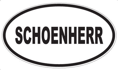 SCHOENHERR - Oval Magnet