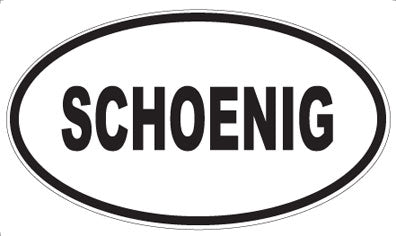 SCHOENIG - Oval Magnet