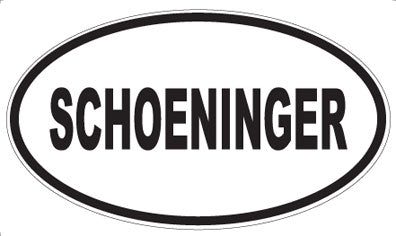 SCHOENINGER - Oval Magnet