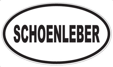 SCHOENLEBER - Oval Magnet