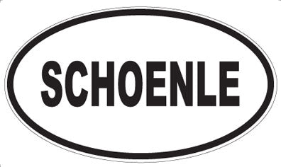SCHOENLE - Oval Magnet