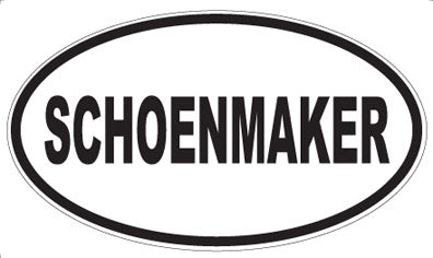 SCHOENMAKER - Oval Magnet