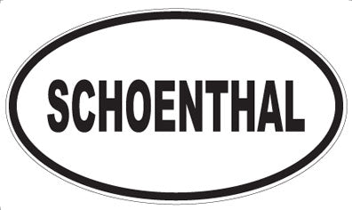 SCHOENTHAL - Oval Sticker