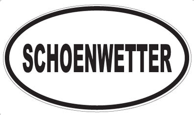 SCHOENWETTER - Oval Sticker