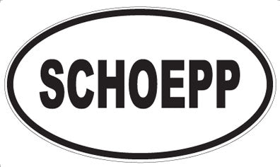 SCHOEPP - Oval Magnet