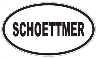 SCHOETTMER - Oval Sticker