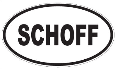 SCHOFF - Oval Sticker