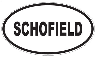 SCHOFIELD - Oval Magnet
