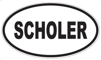 SCHOLER - Oval Sticker