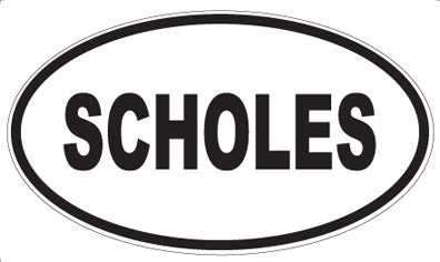 SCHOLES - Oval Magnet